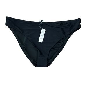 J.Crew Black Ribbed Bikini Bottom women’s size 2X